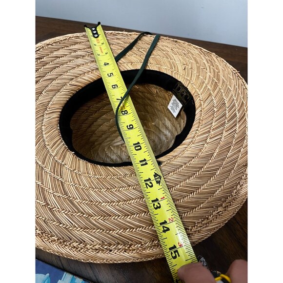 DPC Dorfman Pacific Pine Weaved Straw Universal Wide Brim Summer Hat size Small - Picture 6 of 9